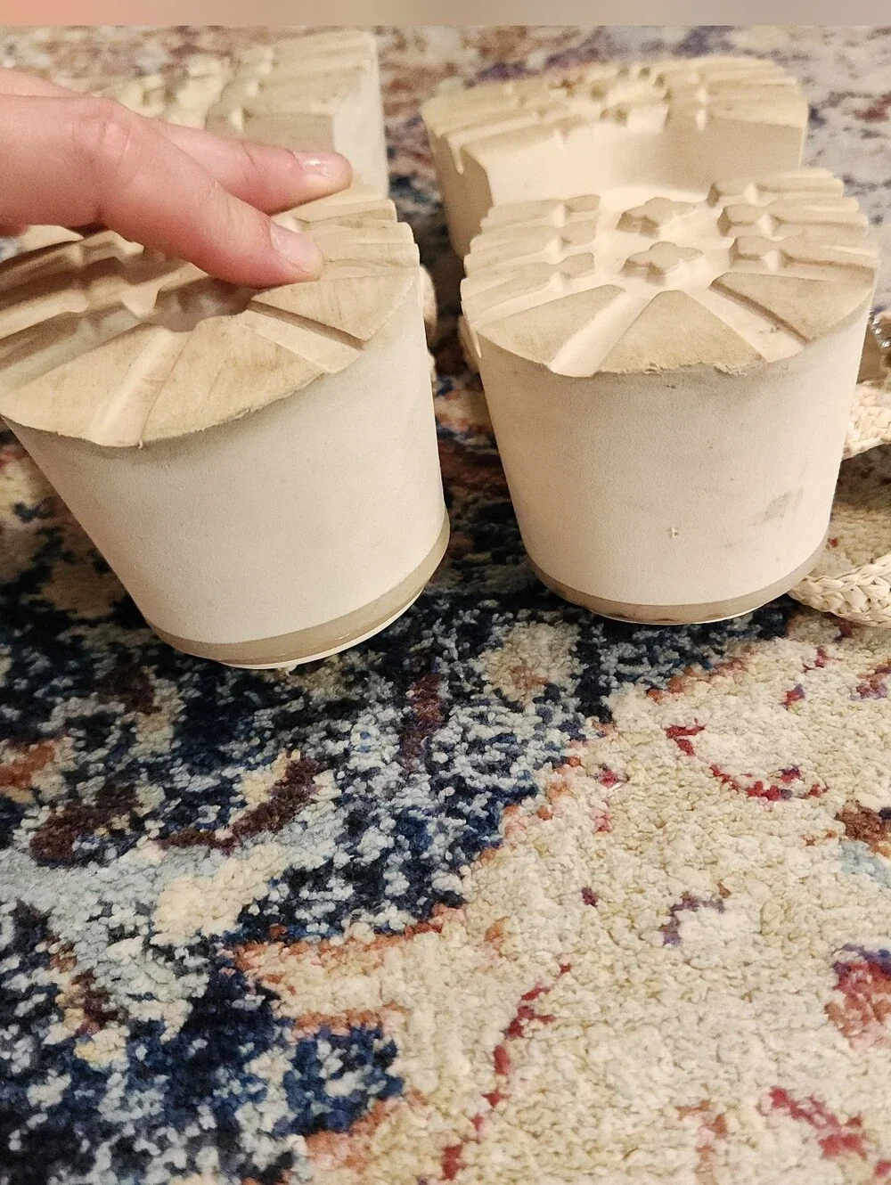Dolce Vita Lasly Fisherman Raffia Silver Buckle Platform Sandals.Size 9.5